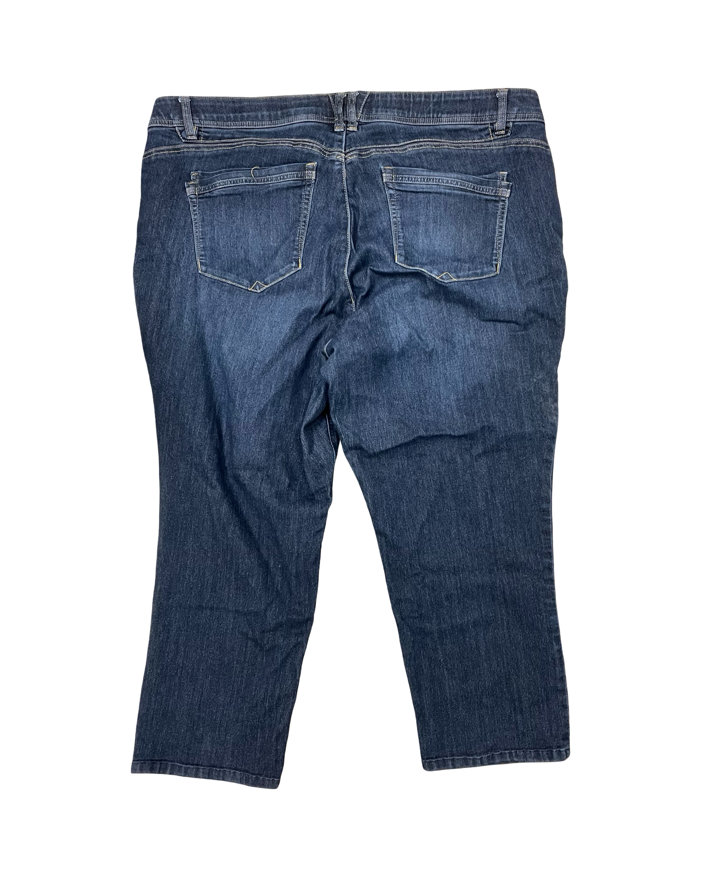 Jeans Cropped By Democracy In Blue Denim, Size:24