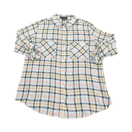 Top Ls By Sanctuary In Plaid Pattern, Size:M