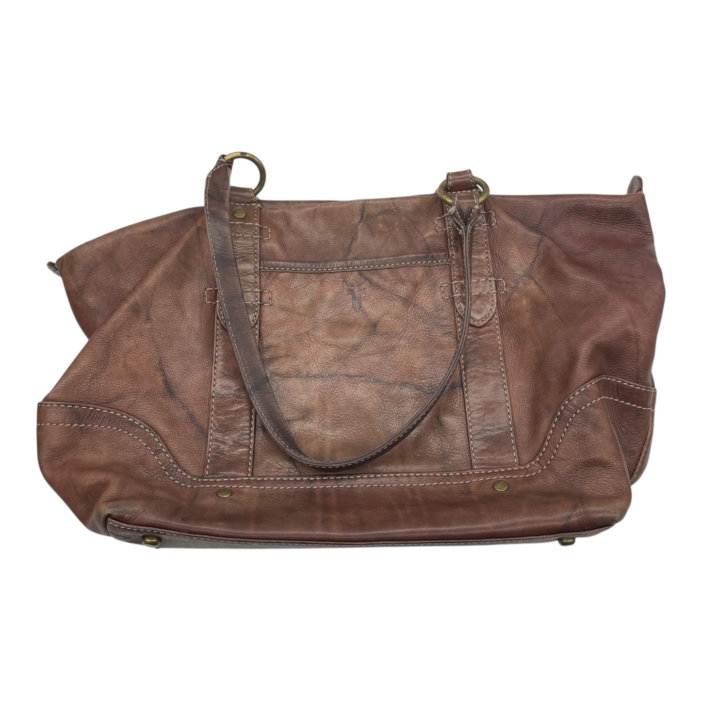 Handbag Designer By Frye In Brown, Size:Large