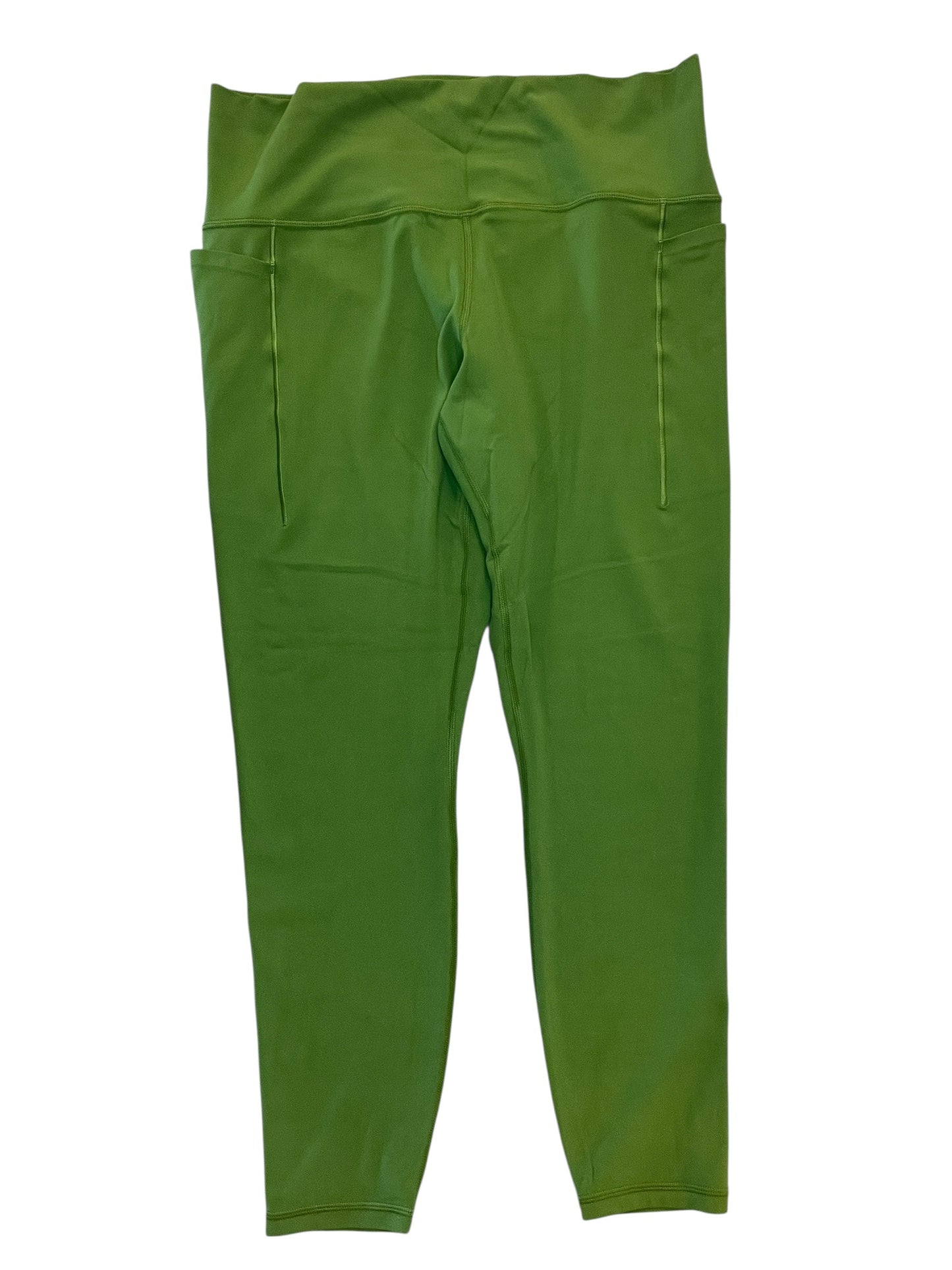 Athletic Leggings By Athleta In Green, Size:Xl