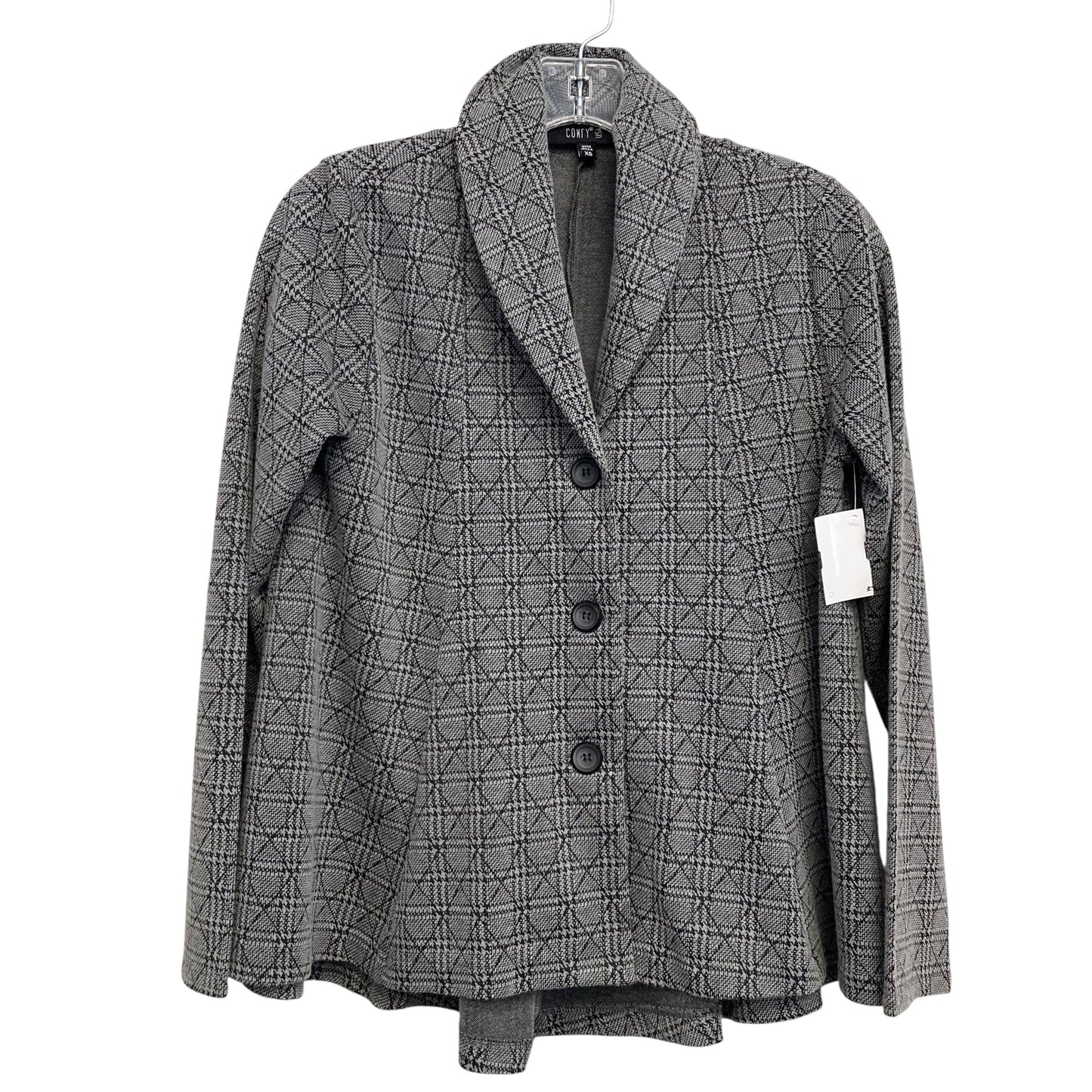 Blazer By Comfy In Black & Grey, Size:Xs