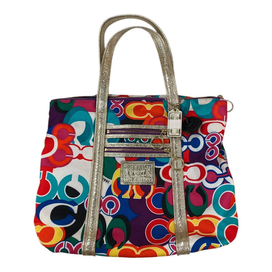 Handbag Designer By Coach In Multi, Size:Large
