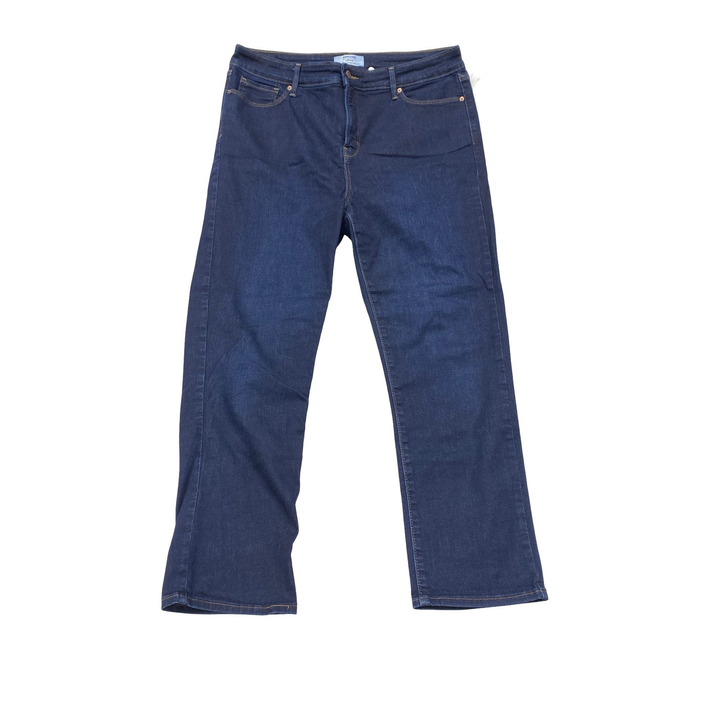 Jeans Straight By Levis In Blue Denim, Size:14