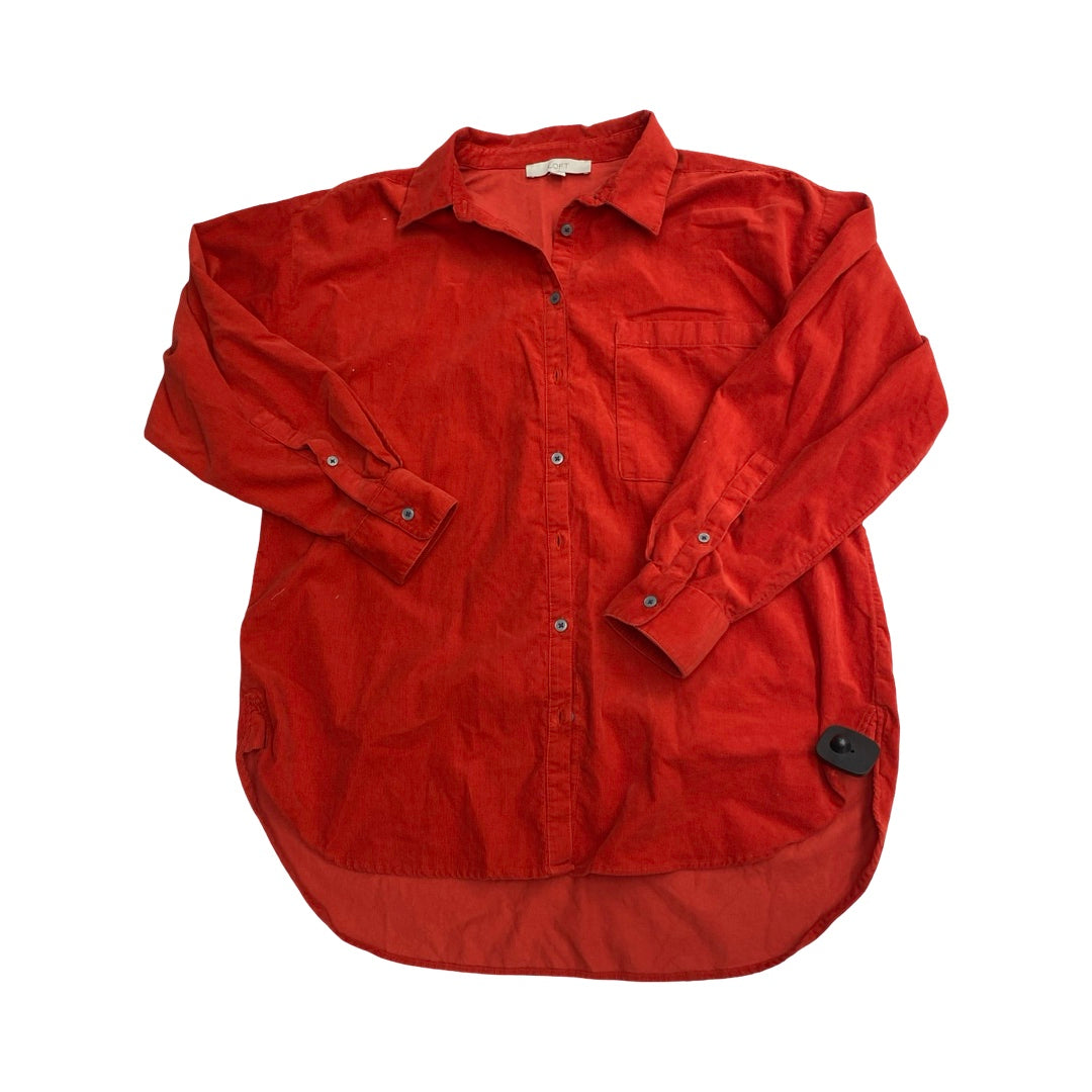 Top Ls By Loft In Red, Size:L