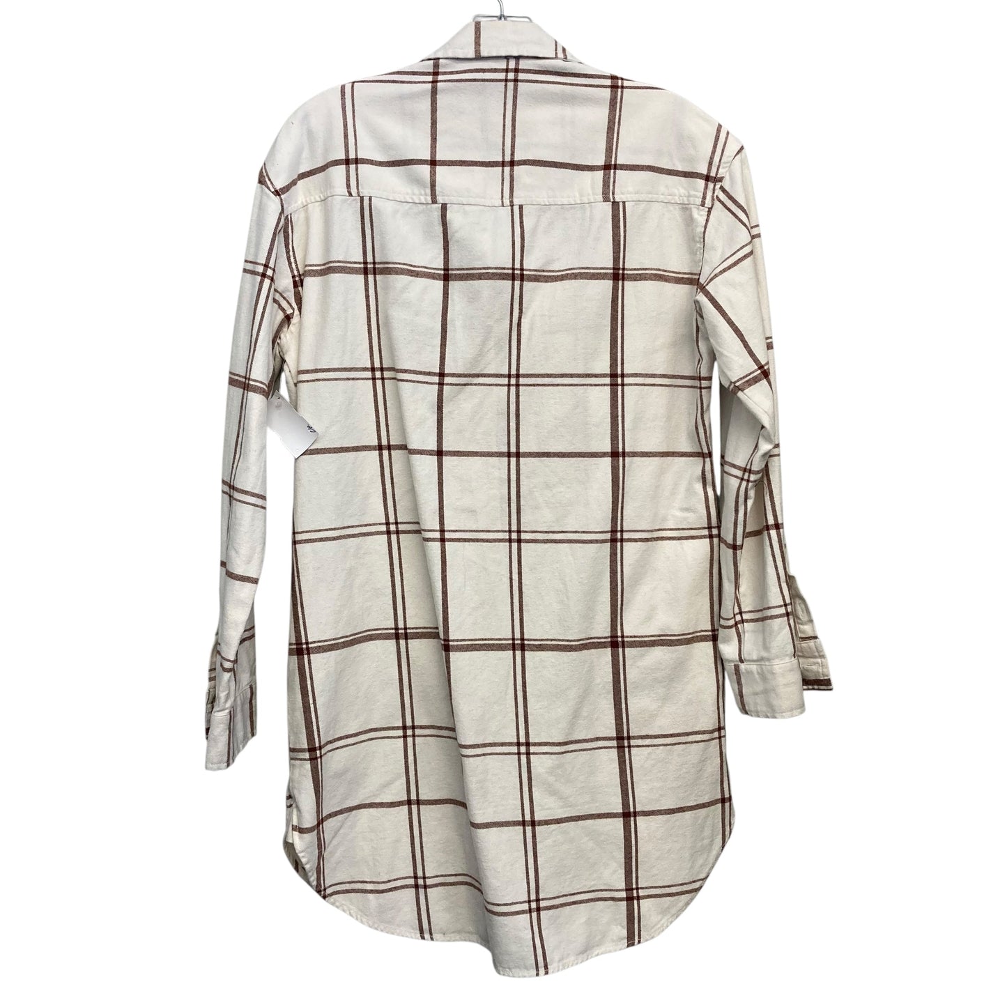 Top Ls By Universal Thread In Plaid Pattern, Size:S