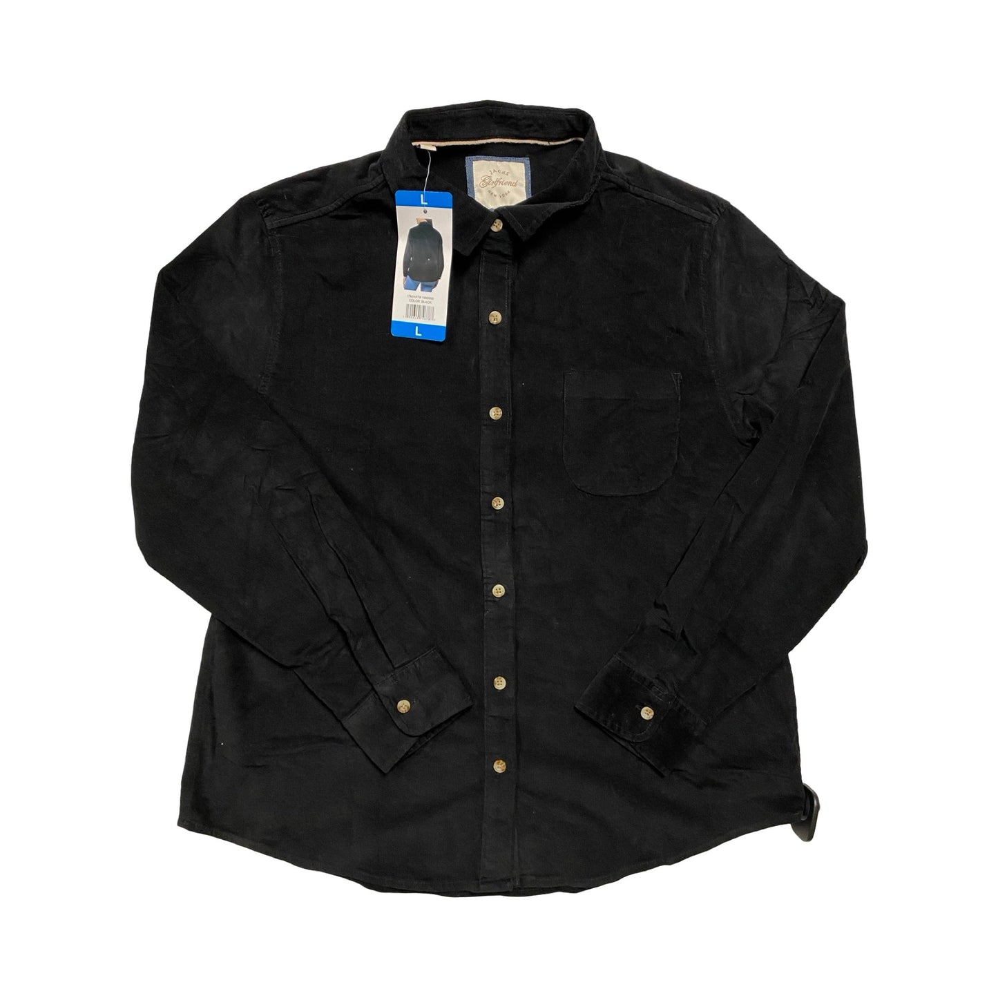 Top Ls By Jachs Girlfirend In Black, Size:L