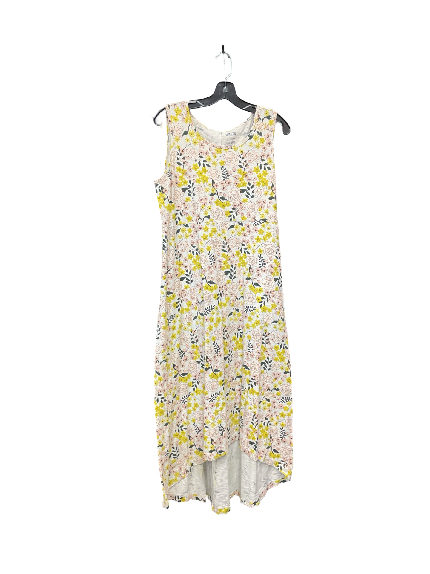 Dress Casual Maxi By Duluth Trading In Cream & Yellow, Size:M