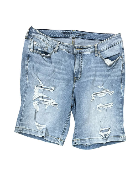 Shorts By Torrid In Blue Denim, Size:16