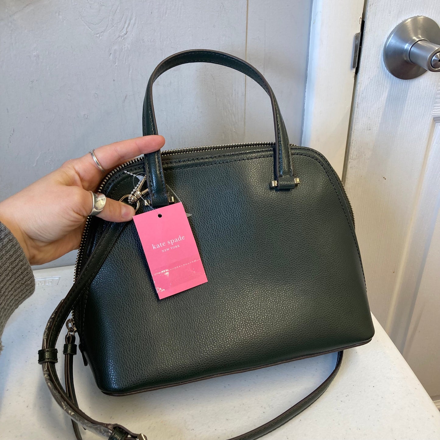 Crossbody Designer By Kate Spade In Green, Size:Small