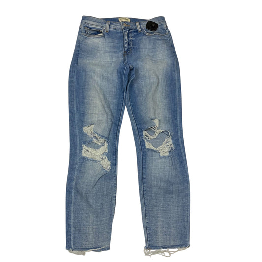 Jeans Skinny By L Agence In Blue Denim, Size:2