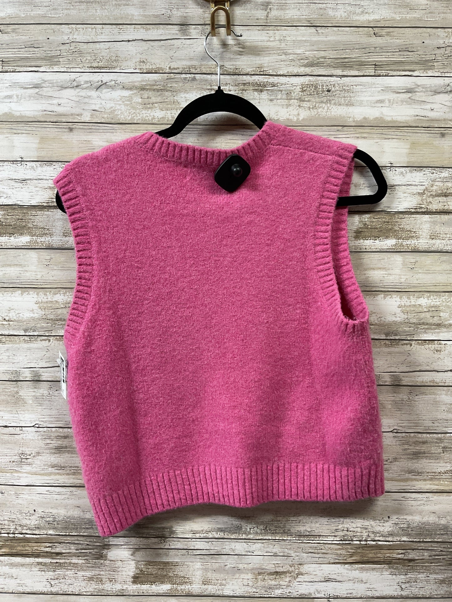 Vest Sweater By J. Crew In Pink, Size:S