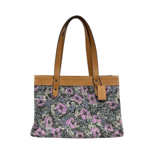 Tote Designer By Coach In Floral Print, Size:Small