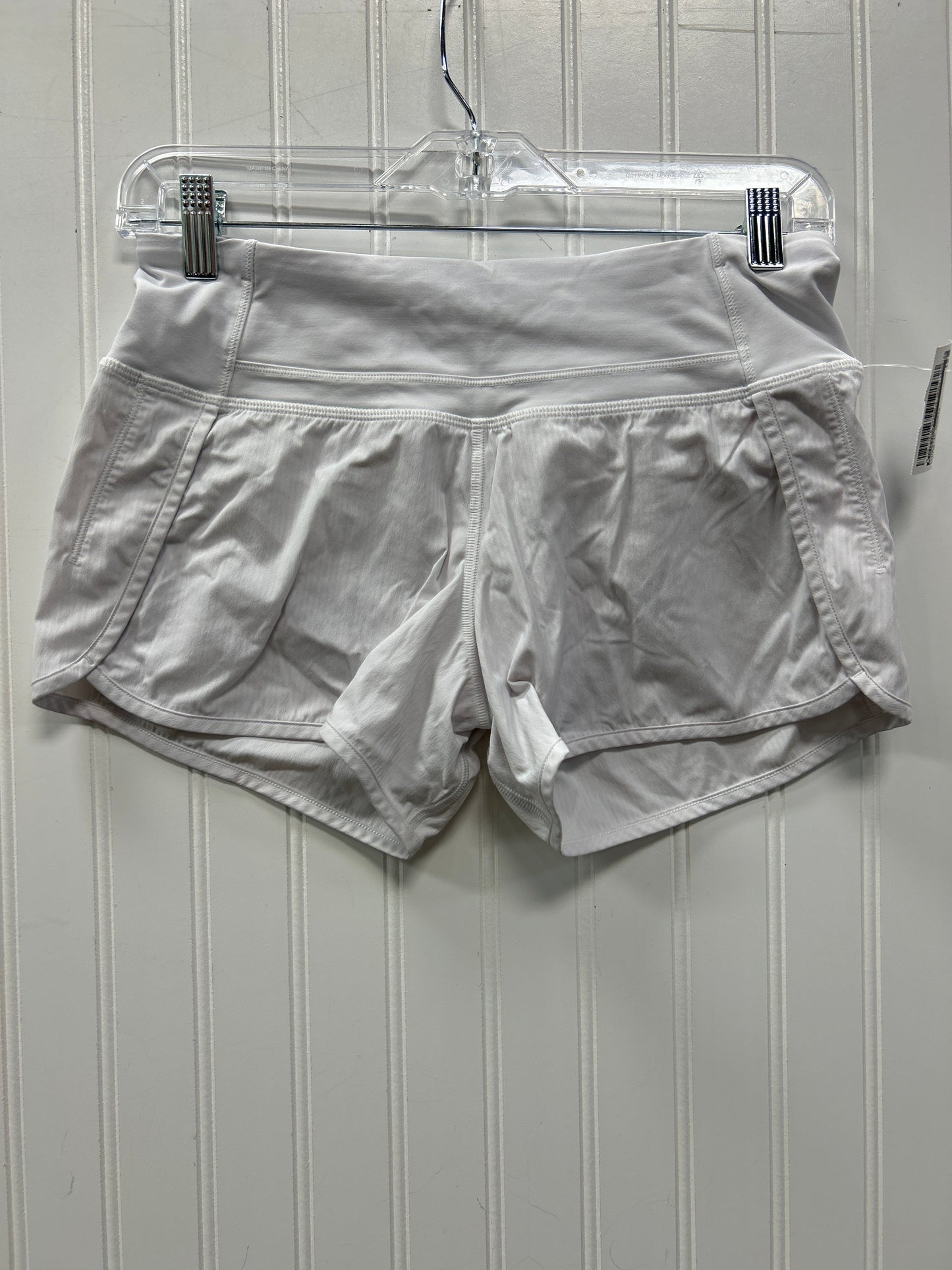 Athletic Shorts By Lululemon In White, Size:4