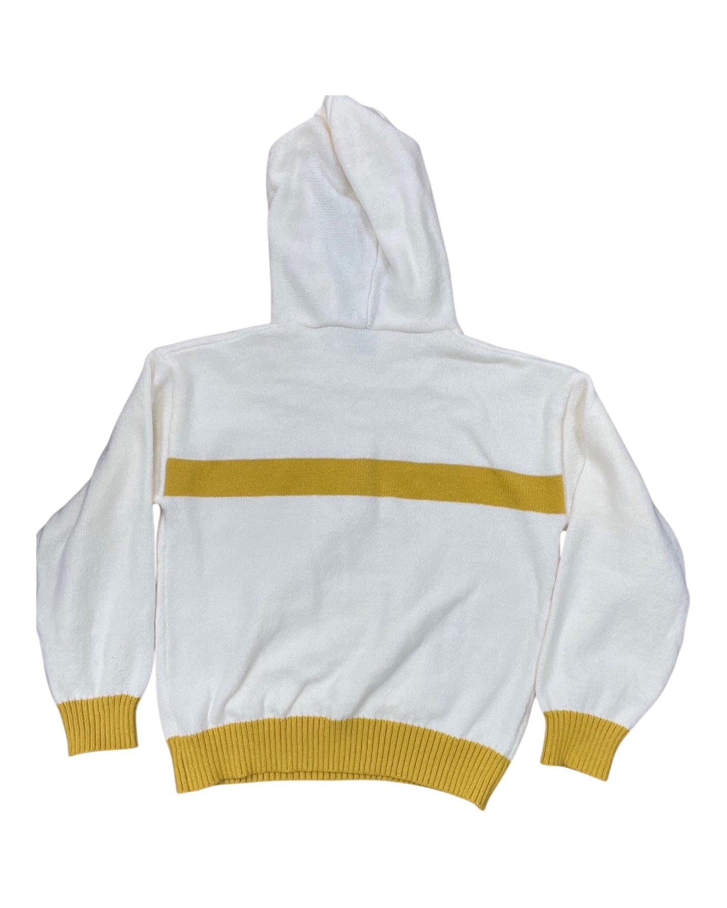 Sweater By Clothes Mentor In Cream & Yellow, Size:L