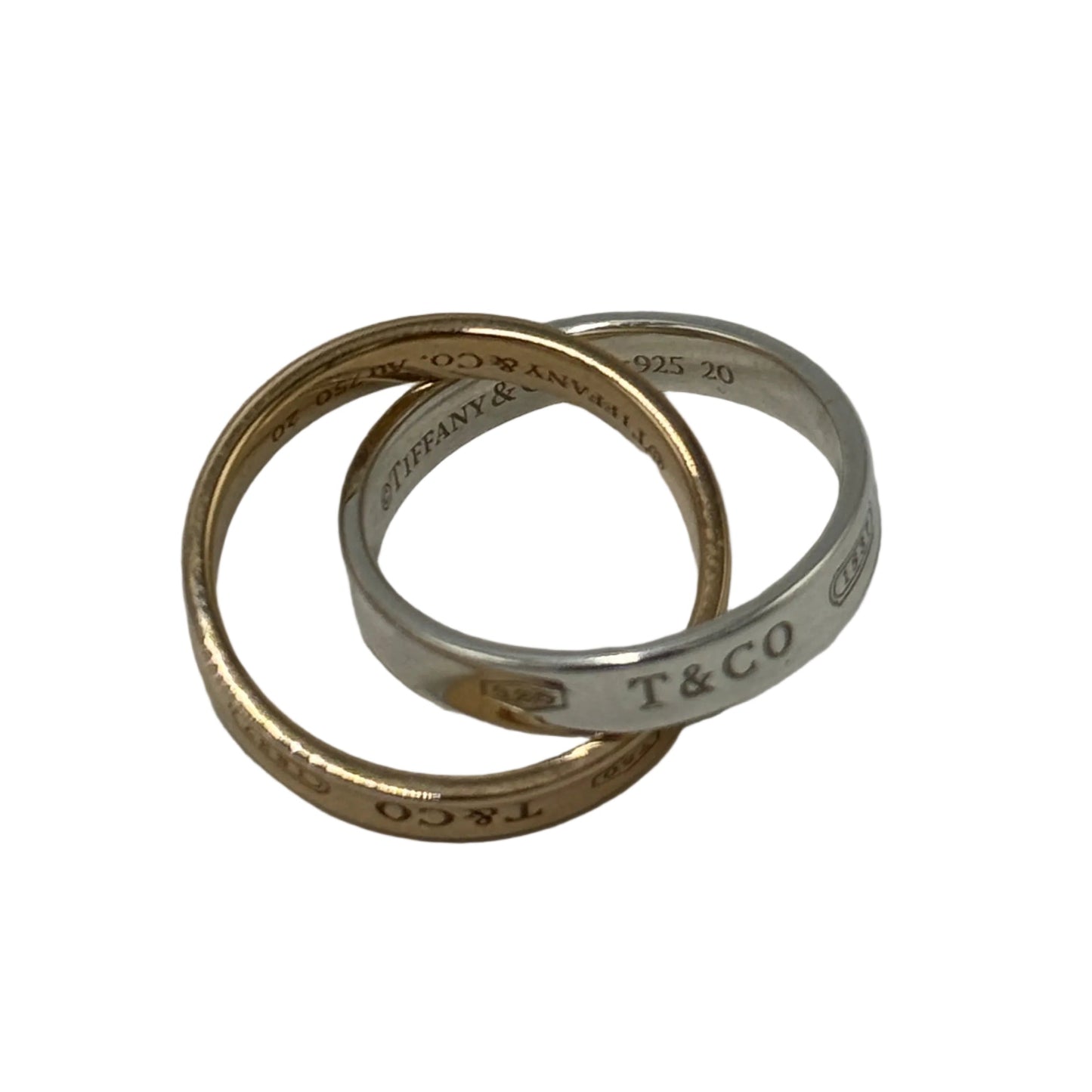 Tiffany & Company 18K Interlocking Luxury Ring, Size: 5.5