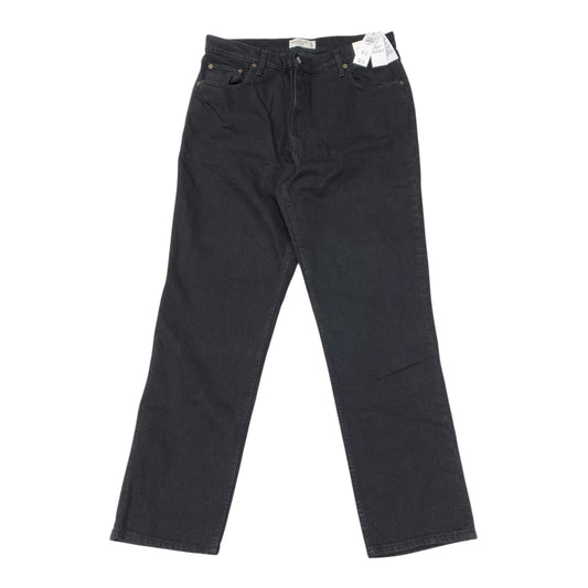 Jeans Straight By Abercrombie And Fitch In Black Denim, NWT! Size:16L