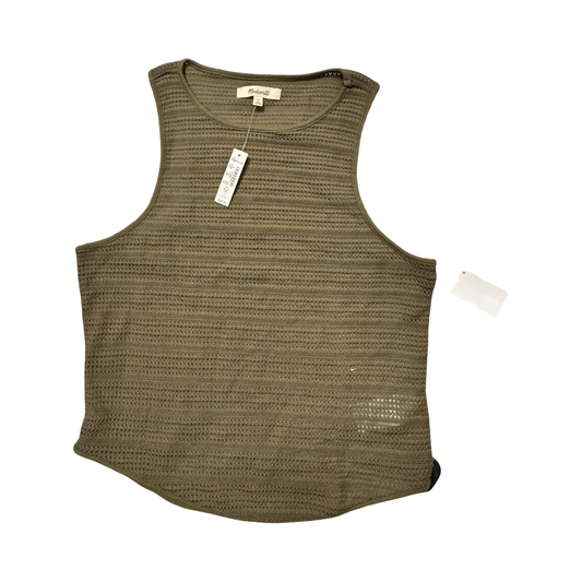 Top Sleeveless By Madewell In Green, Size:M