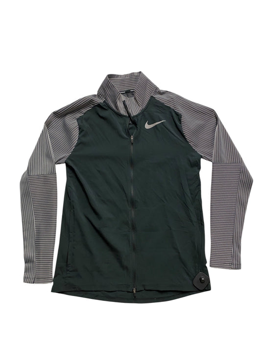 Athletic Sweatshirt Collar By Nike In Black & White, Size:S