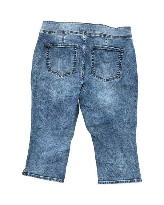 Jeans Cropped By Lane Bryant In Blue Denim, Size:18