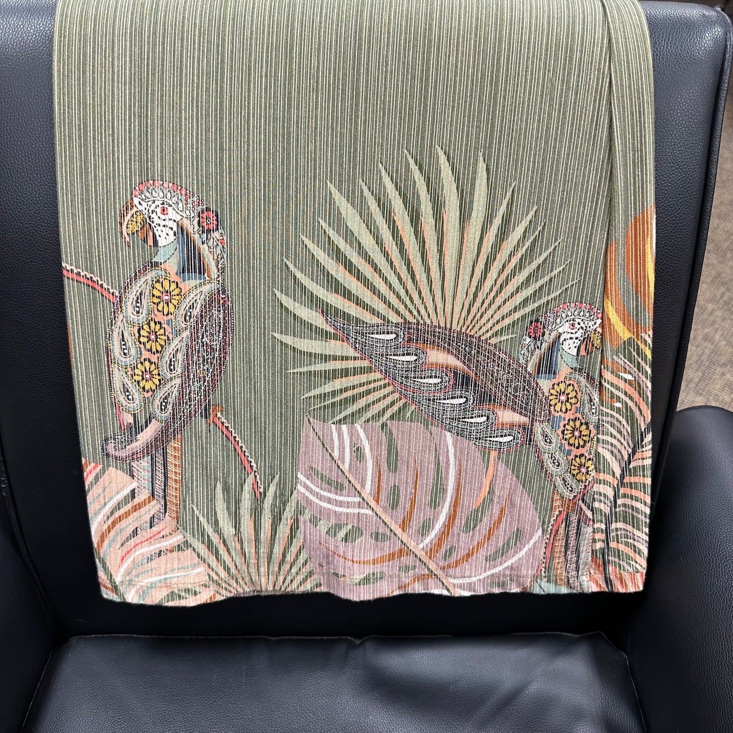 Guadeloupe wide leg pants By Farm Rio In Green, Size: S