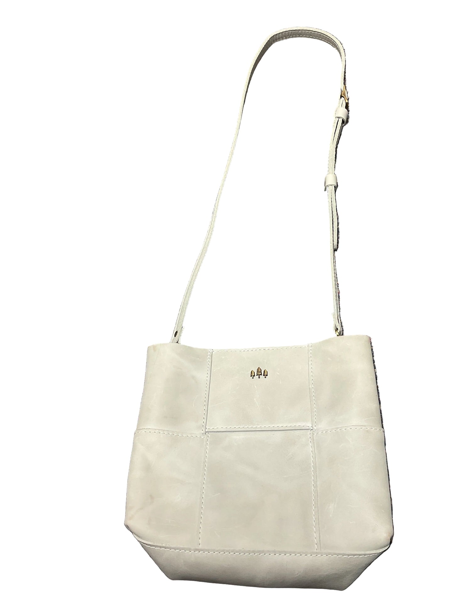 Crossbody Leather By Cma In Grey, Size:Medium
