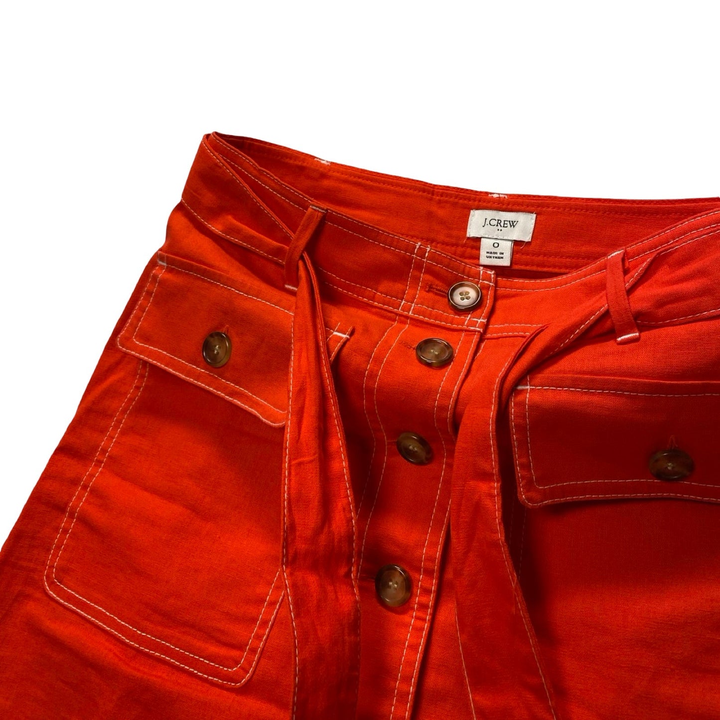 Skirt Midi By J. Crew In Red, Size:0