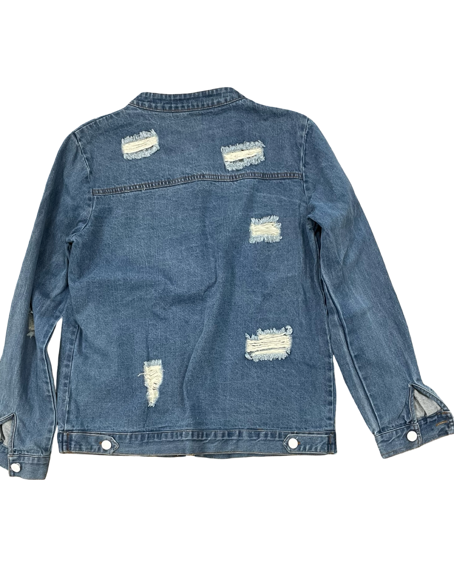Jacket Denim By Pol In Blue Denim, Size:S
