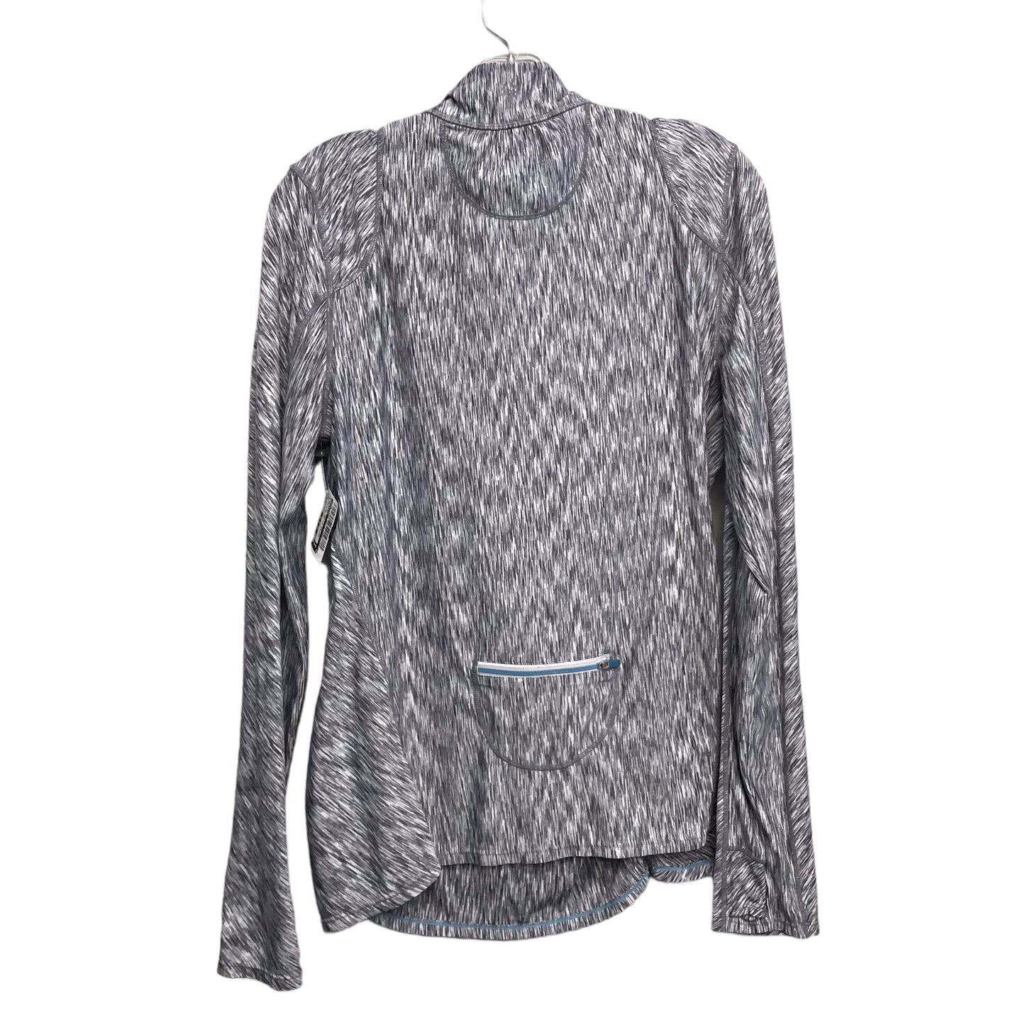 Athletic Top Ls Collar By Athleta In Black & White, Size:Xs