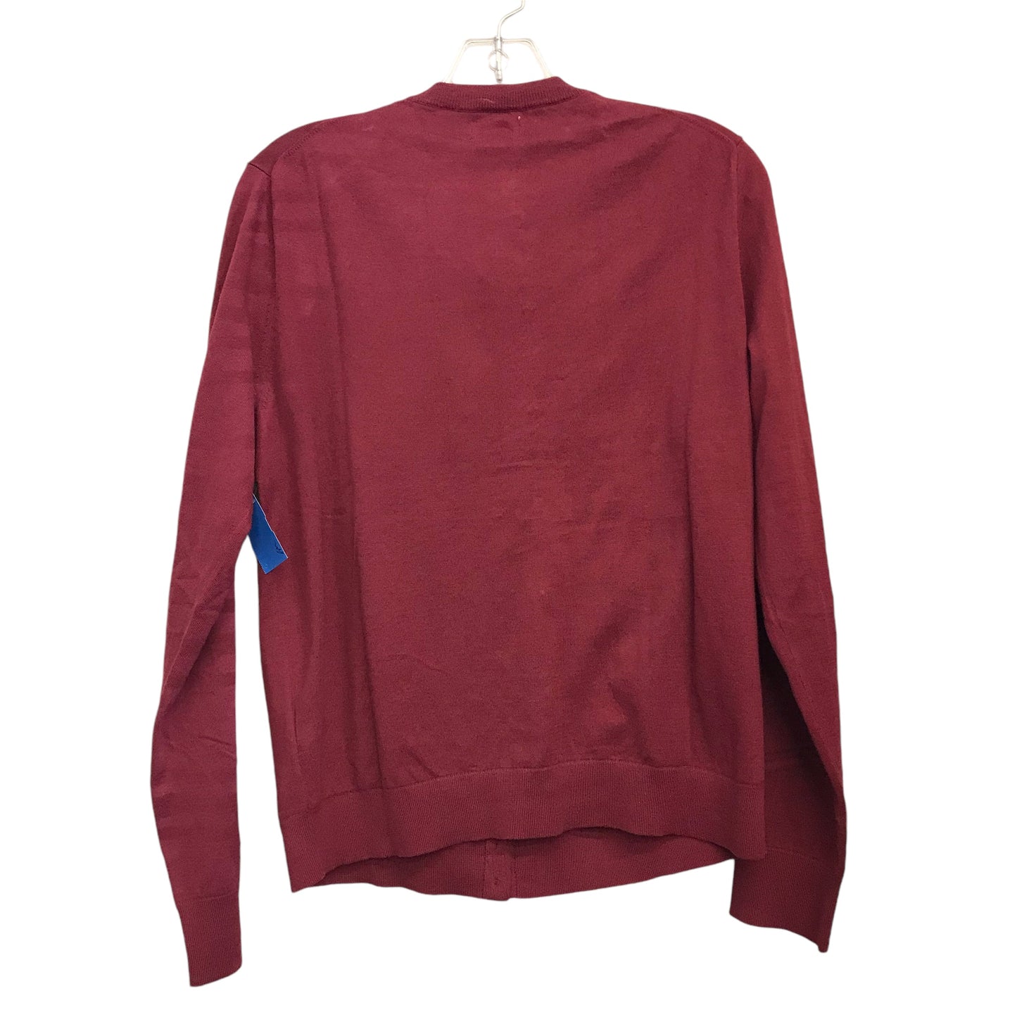 Sweater Cardigan By J. Crew In Maroon, Size:Xl