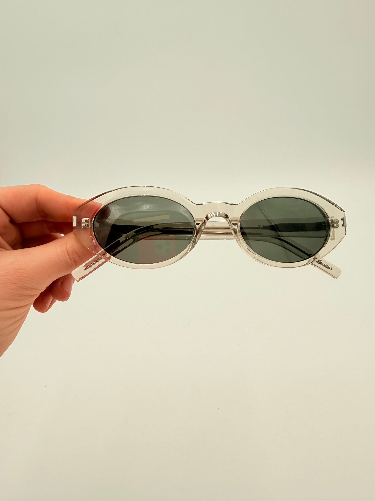 Sunglasses Luxury Designer By Yves Saint Laurent In Tan