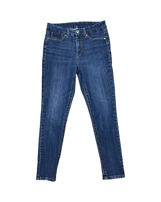 Jeans Skinny By Seven 7 In Blue Denim, Size:12