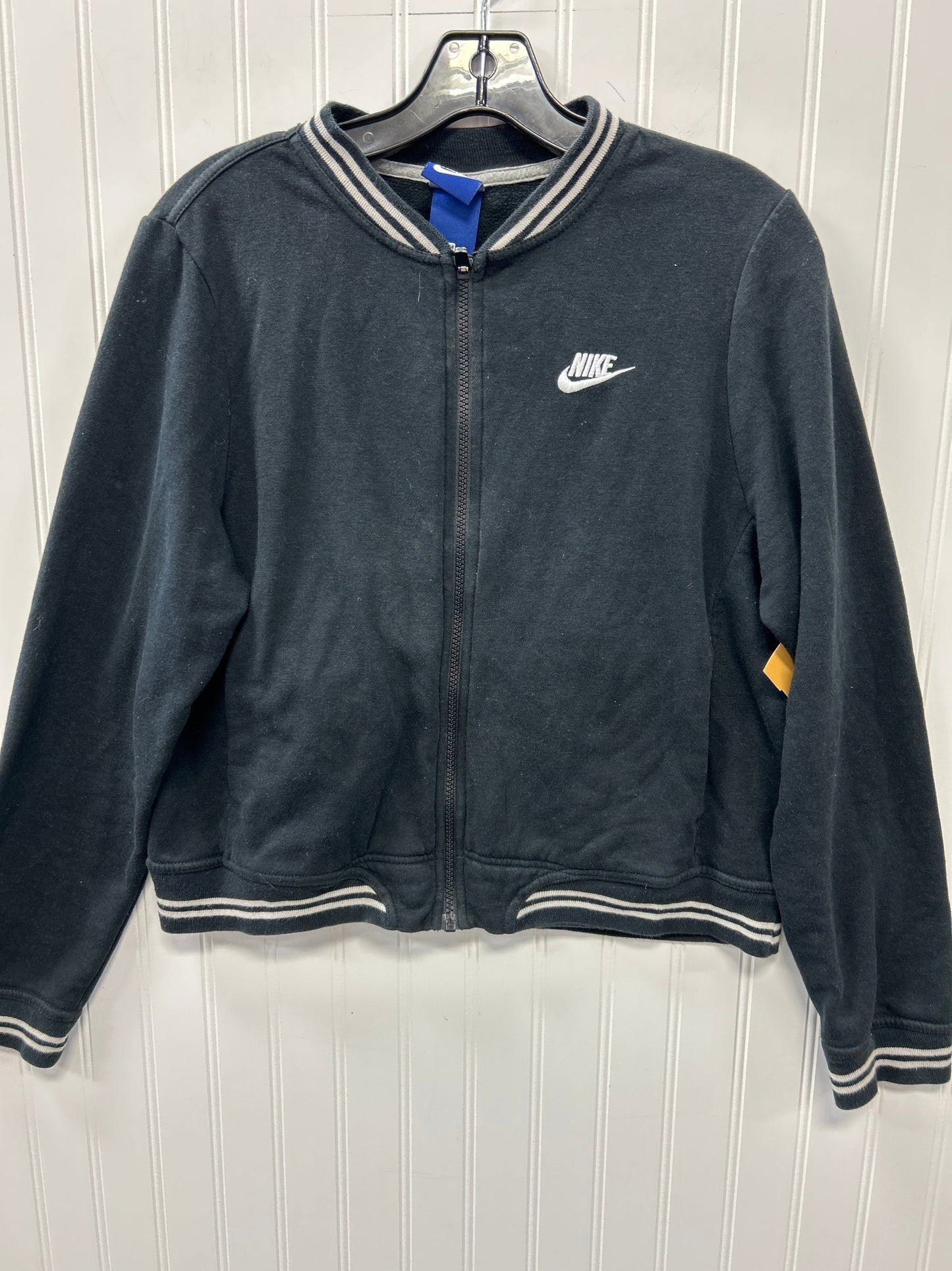 Athletic Jacket By Nike Apparel In Black, Size:M