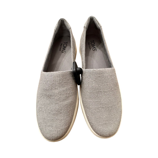 Shoes Flats By Toms In Grey, Size:7.5