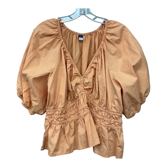 Top 3/4 Sleeve By Old Navy In Orange, Size: Xl