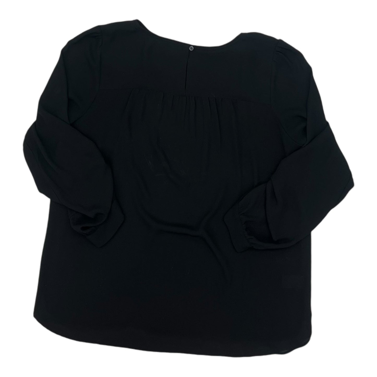 Blouse Ls By Loft In Black, Size:M