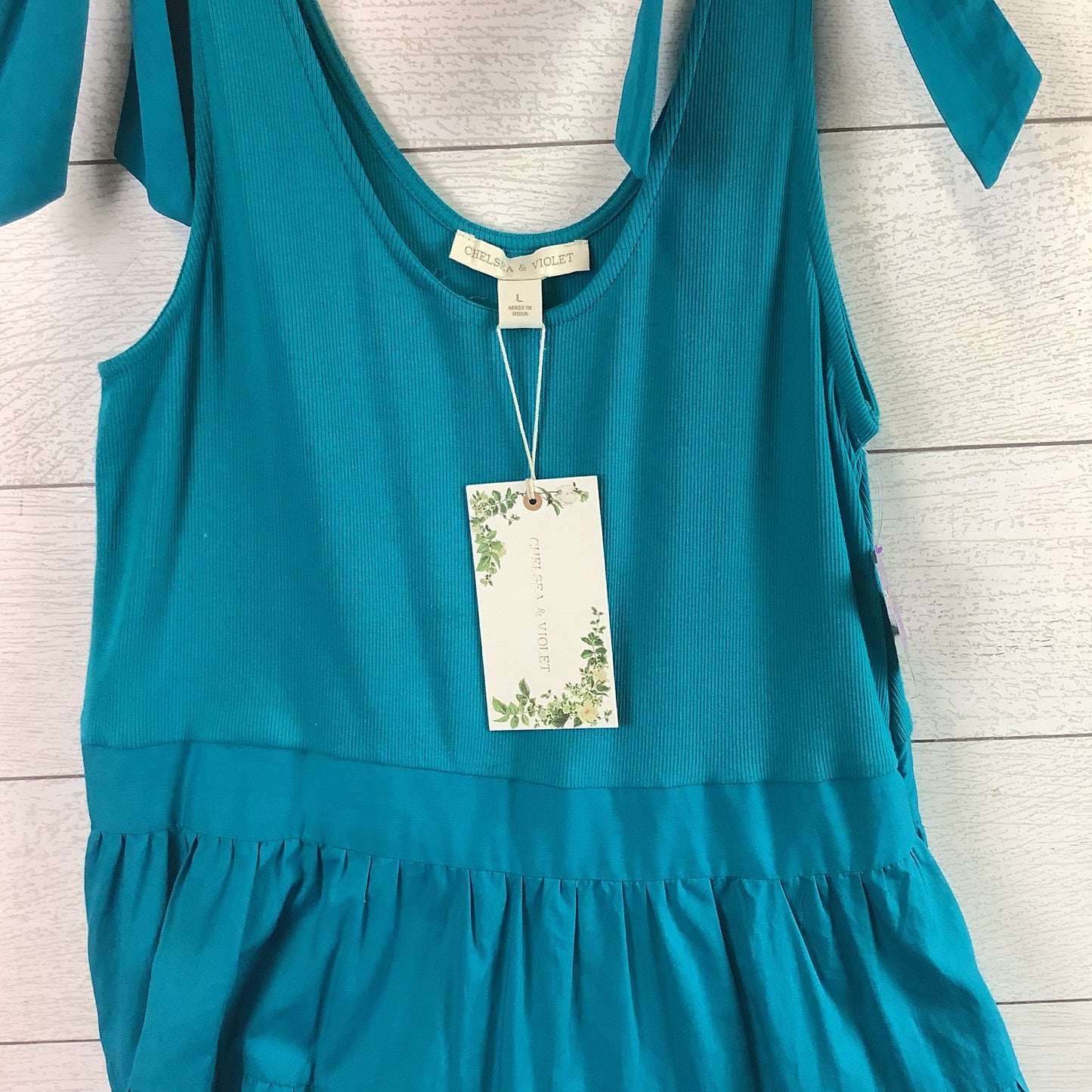 Dress Casual Maxi By Chelsea And Violet In Teal, Size: L