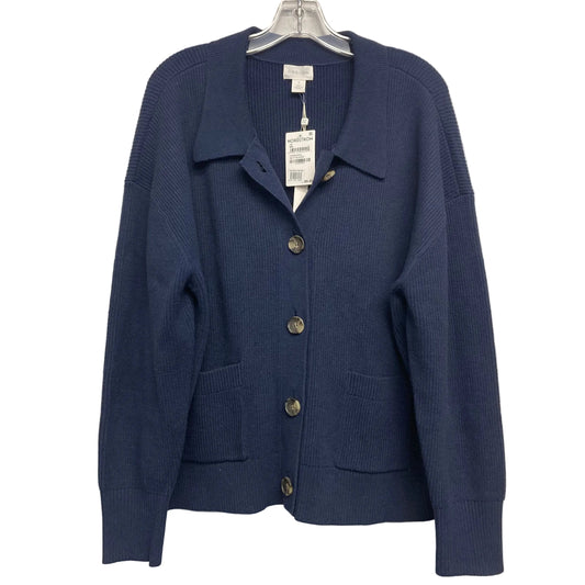 Sweater Cardigan By Caslon In Navy, Size:1X