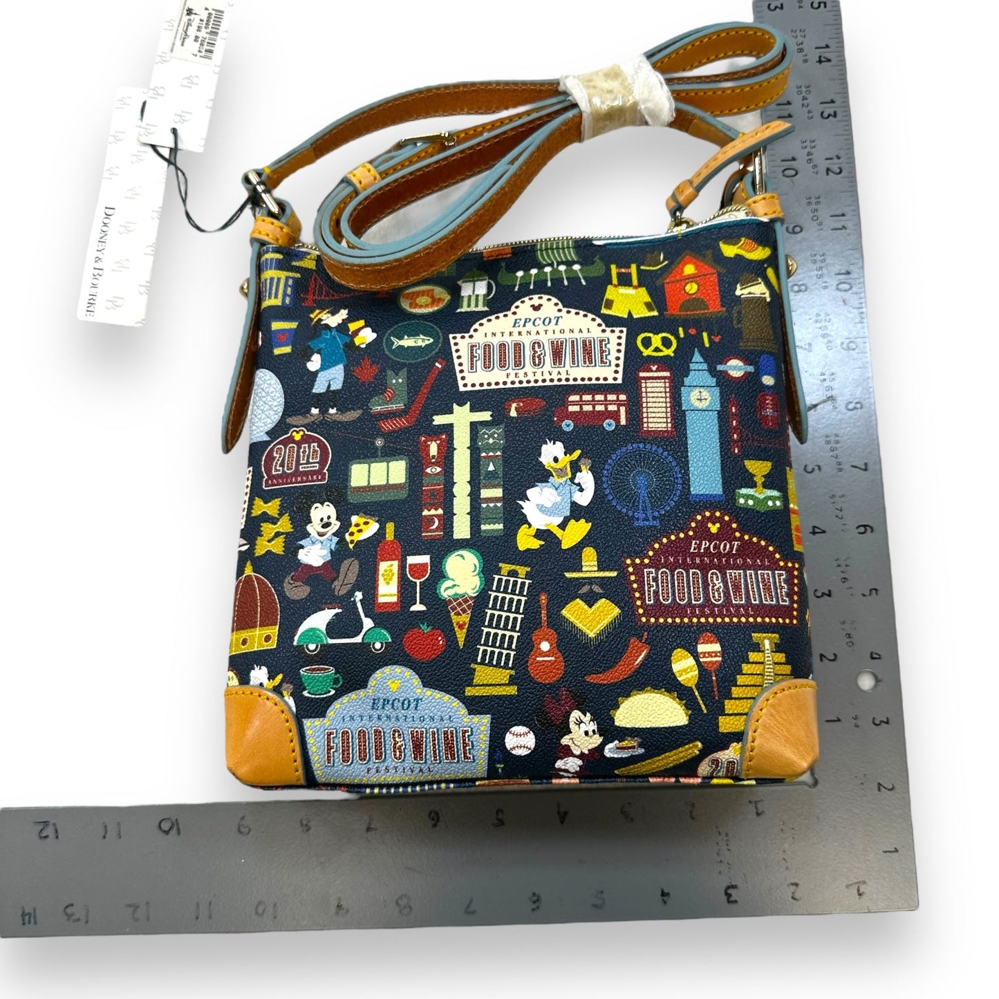 Disney Dooney & Bourke 2015 EPCOT Food & Wine Festival Crossbody Designer, Size: Medium