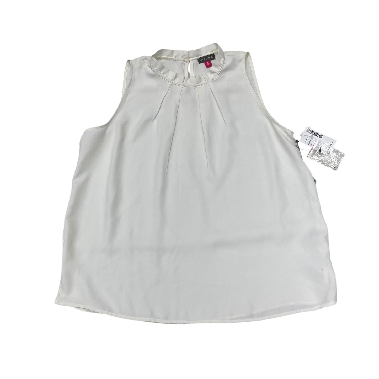 Top Sleeveless By Vince Camuto In White, Size:L