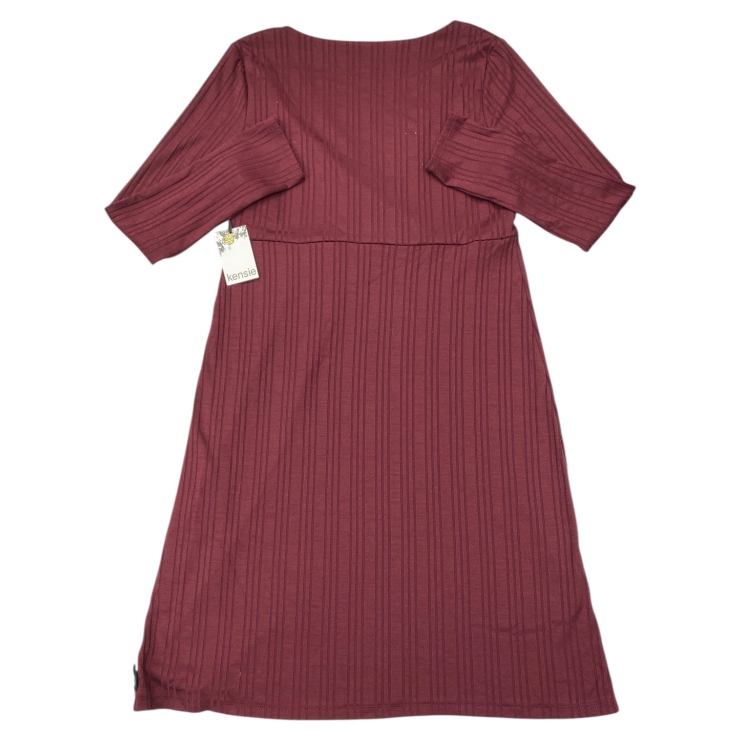 Dress Casual Midi By Kensie In Maroon, Size:Xl