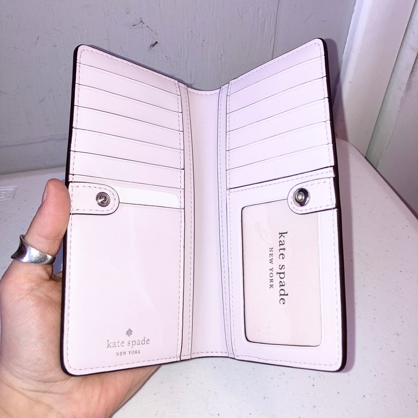 Wallet Designer By Kate Spade In Purple & Yellow, Size:Medium