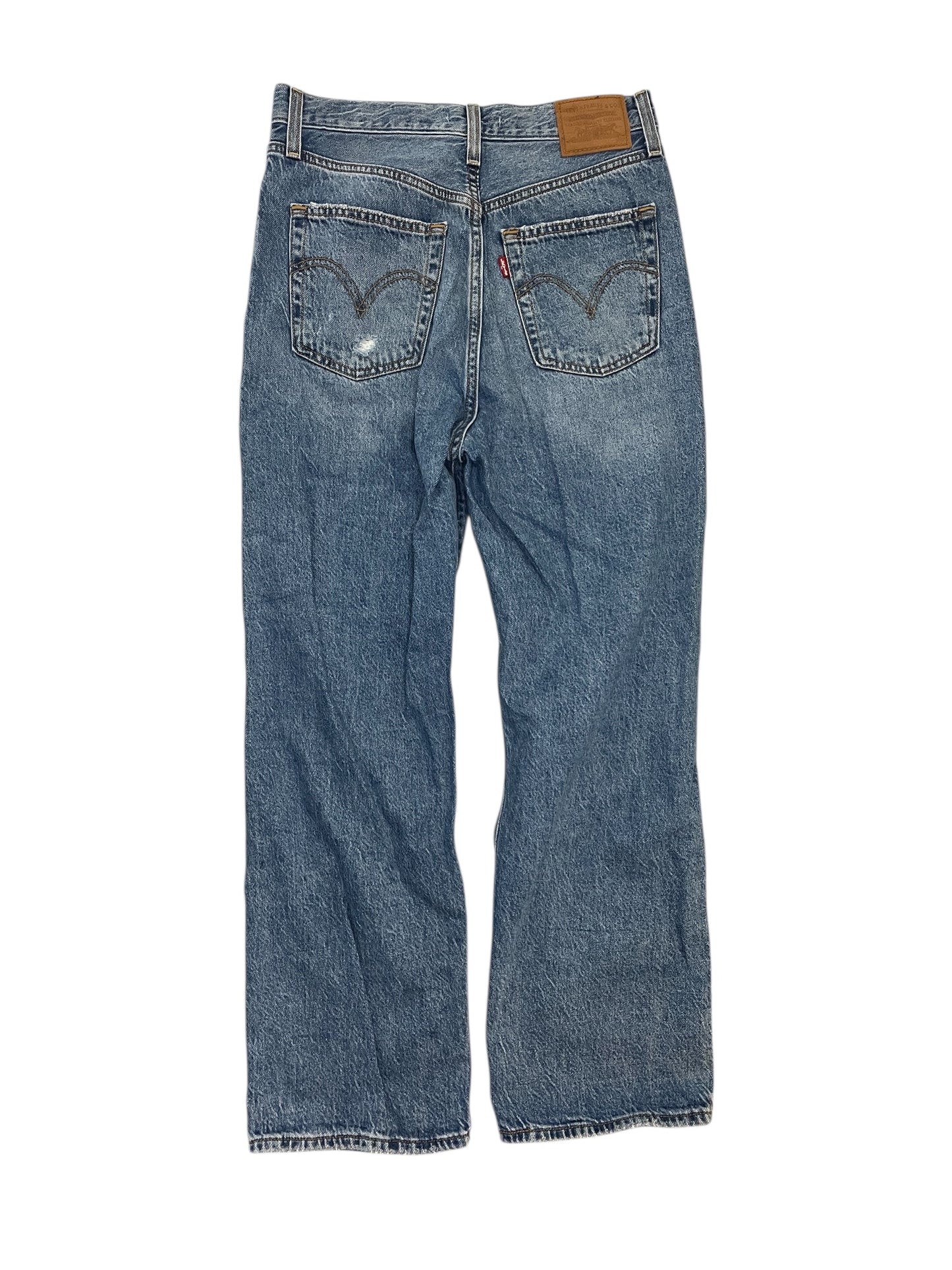 Jeans Straight By Levis In Blue Denim, Size:6