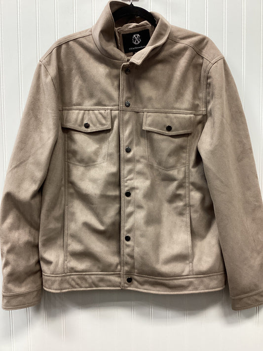 Jacket Moto By Cma In Taupe, Size:Xl