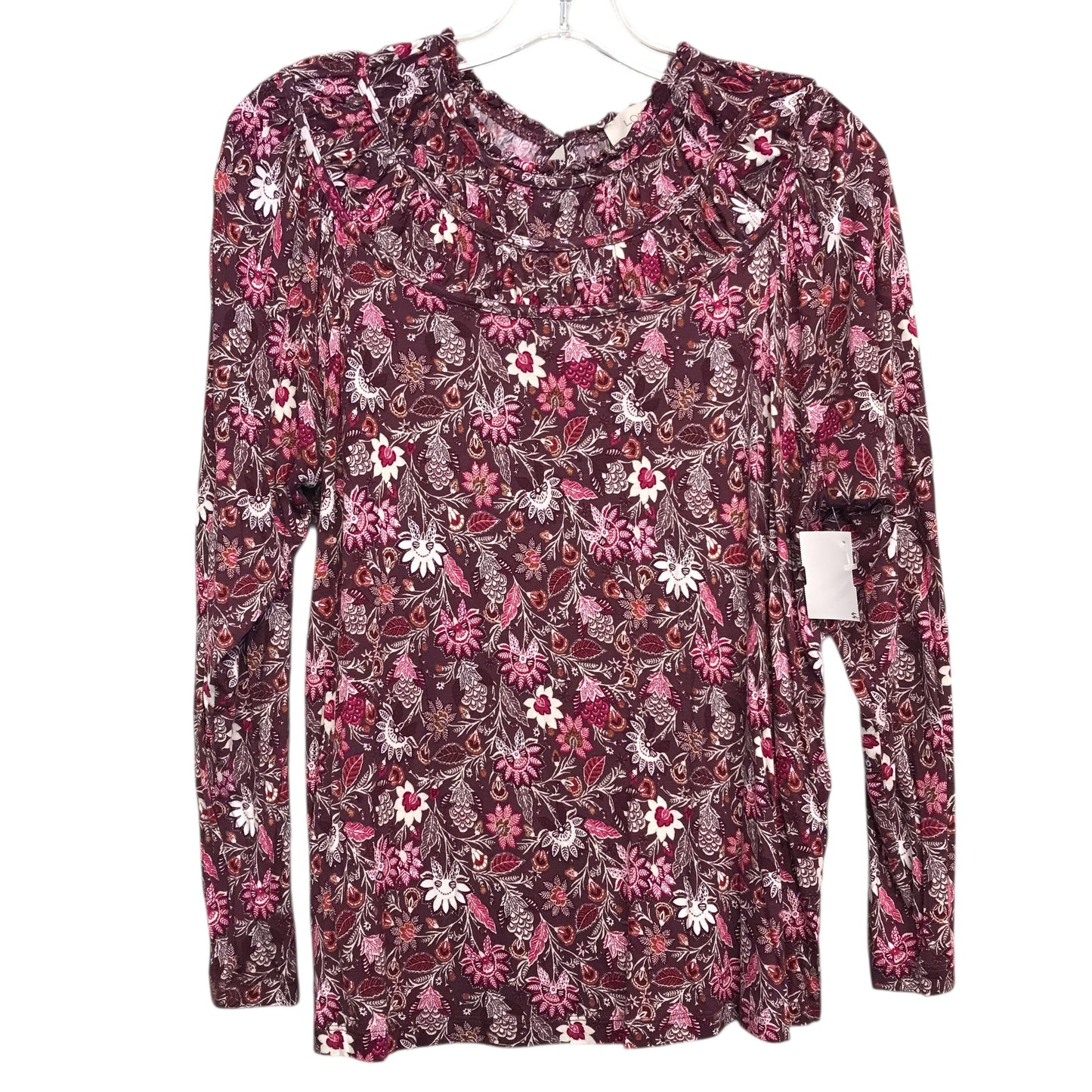 Top Ls By Loft In Red & White, Size:M