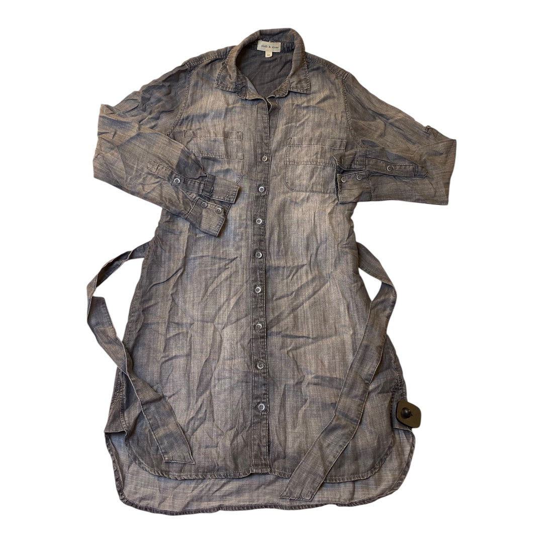 Dress Casual Midi By Cloth & Stone In Grey, Size:Xs