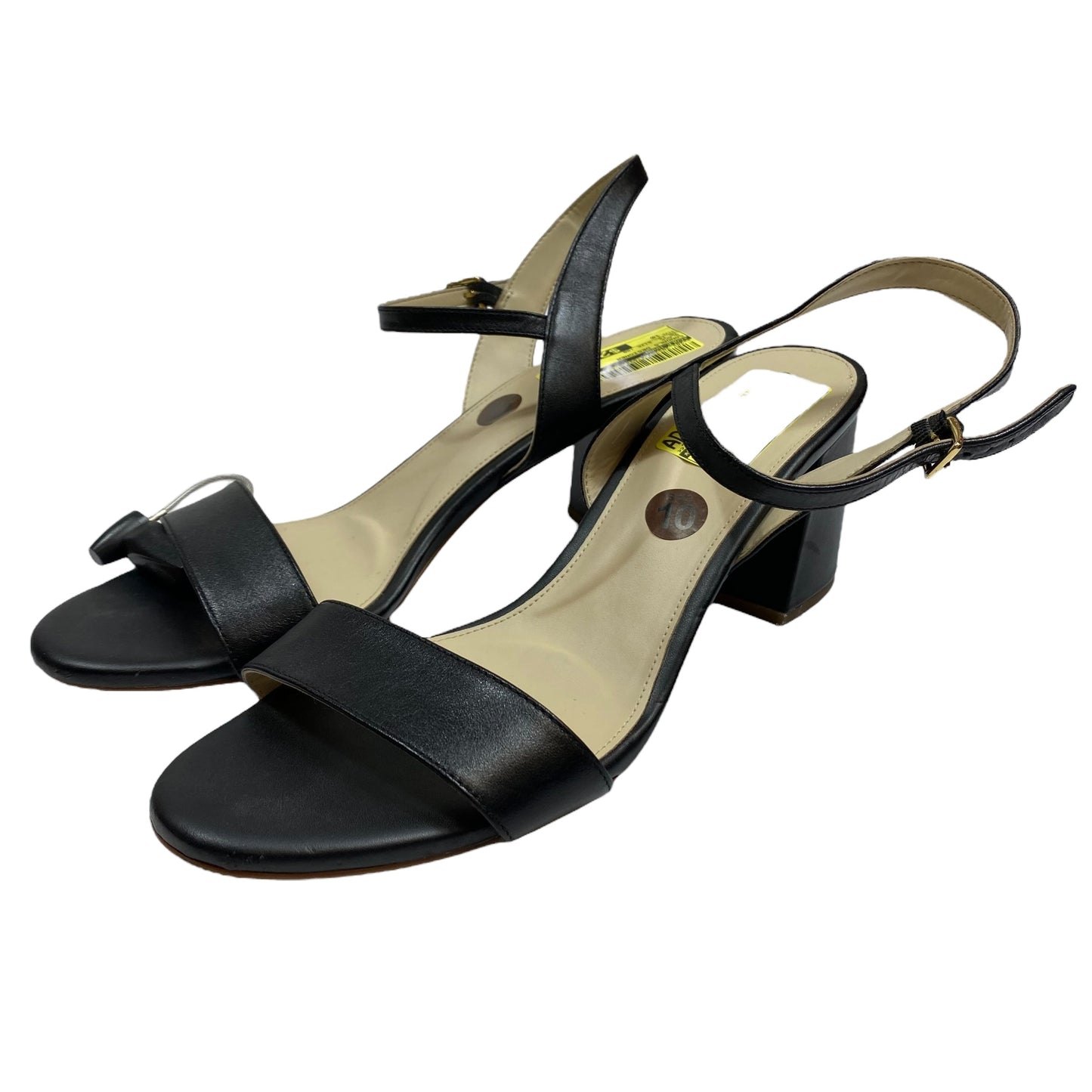 Sandals Designer By Cole-Haan In Black, Size:10