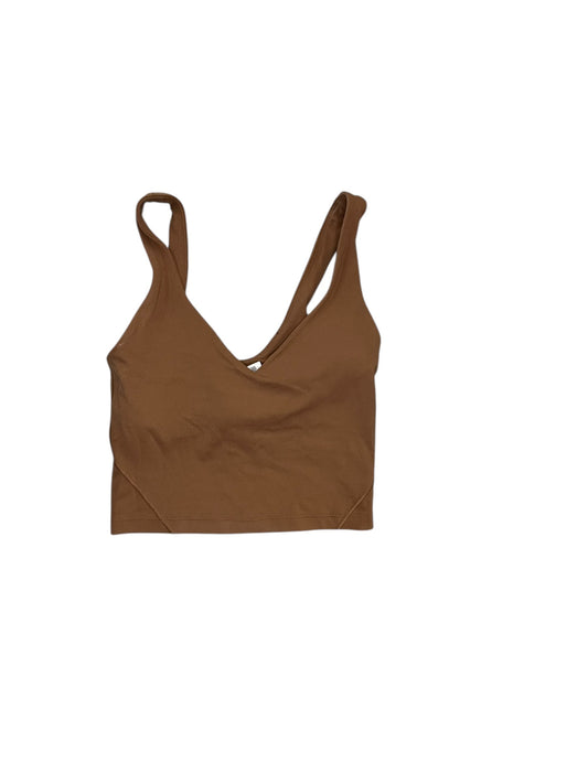 Athletic Tank Top By Lululemon In Tan, Size:Xxs