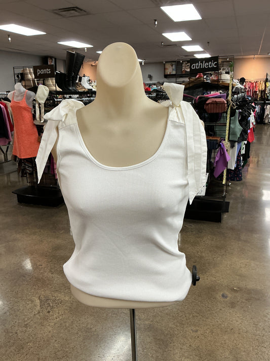 Top Sleeveless By French Connection In White, Size:Xs