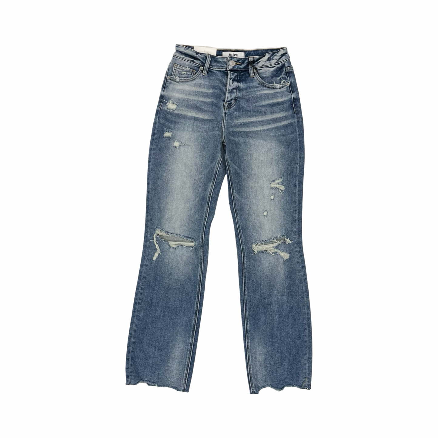 Jeans Straight By Micas In Blue Denim, Size:2