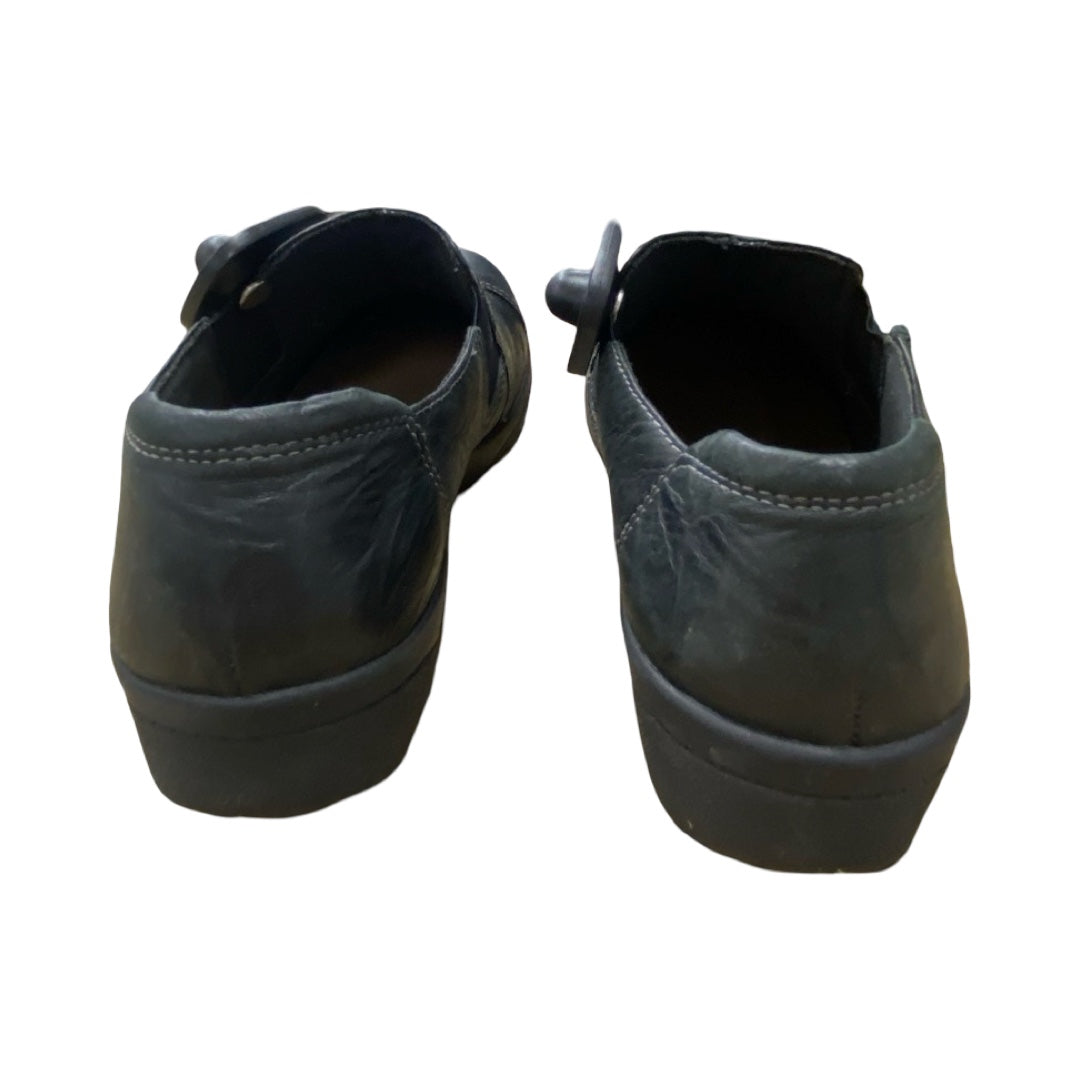 Shoes Flats By Clarks In Black, Size:9